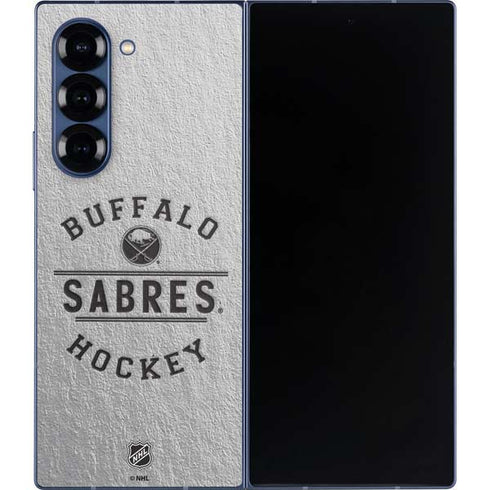 NHL Buffalo Sabres Black Text Galaxy Z Fold6 Skin