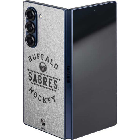 NHL Buffalo Sabres Black Text Galaxy Z Fold6 Skin