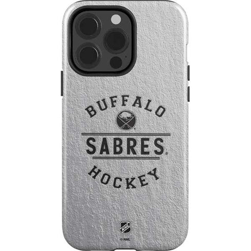 NHL Buffalo Sabres Black Text iPhone 15 Pro Impact Case