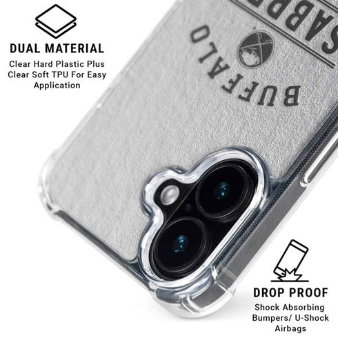 NHL Buffalo Sabres Black Text iPhone 16 MagSafe Case