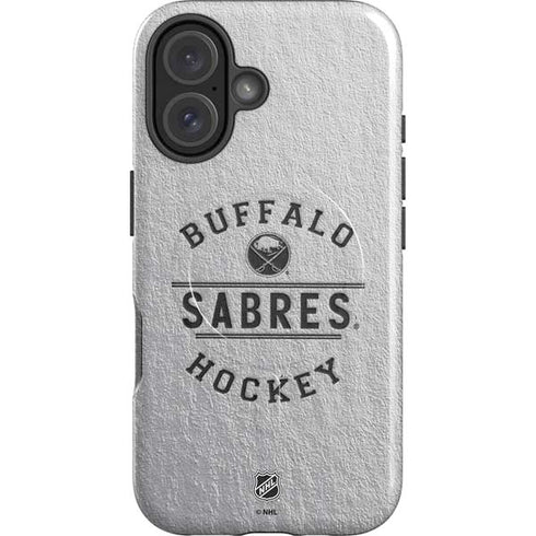 NHL Buffalo Sabres Black Text iPhone 16 Plus Magsafe Impact Case