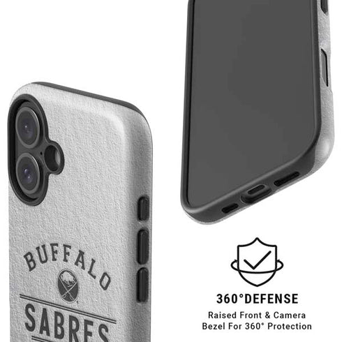NHL Buffalo Sabres Black Text iPhone 16 Plus Magsafe Impact Case