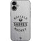 NHL Buffalo Sabres Black Text iPhone 16 Plus Skin