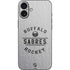 NHL Buffalo Sabres Black Text iPhone 16 Plus Skin