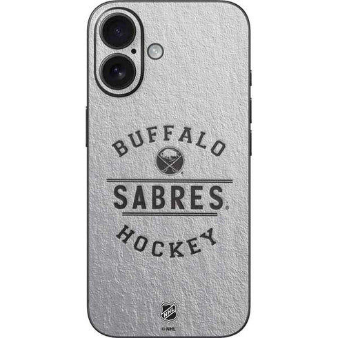 NHL Buffalo Sabres Black Text iPhone 16 Skin