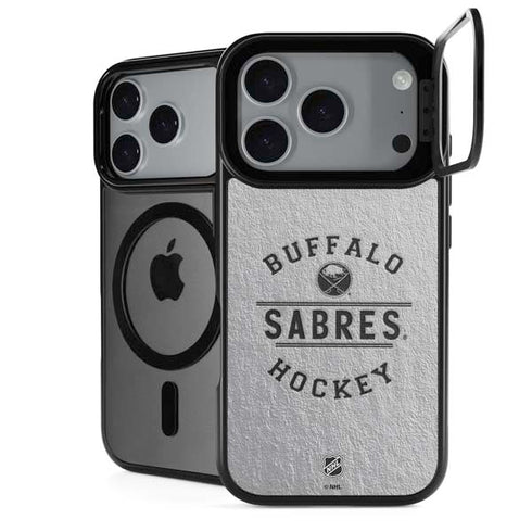NHL Buffalo Sabres Black Text iPhone 18 Pro Kickstand Case