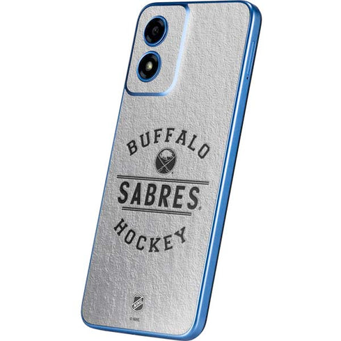 NHL Buffalo Sabres Black Text Moto G Play 4G (2024) Skin