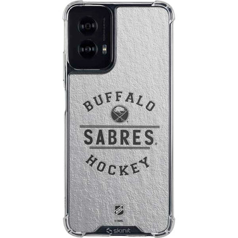 NHL Buffalo Sabres Black Text Moto G Power 5G (2024) Clear Case