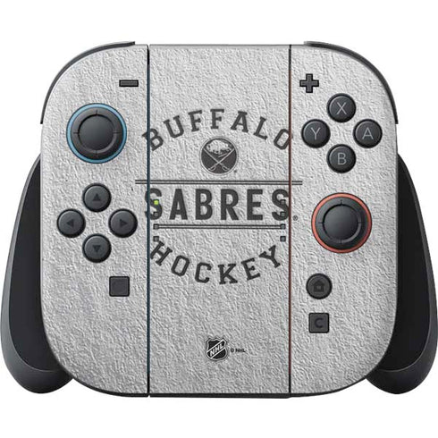 NHL Buffalo Sabres Black Text Nintendo Switch 2 (2025) Joy-Con Controller Skin