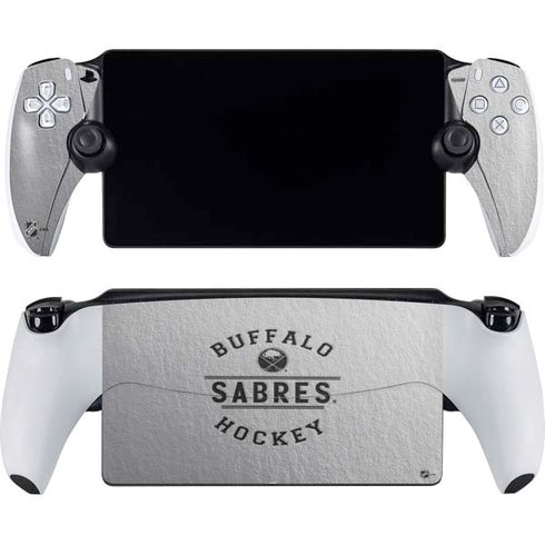 NHL Buffalo Sabres Black Text PlayStation Portal Remote Player Skin