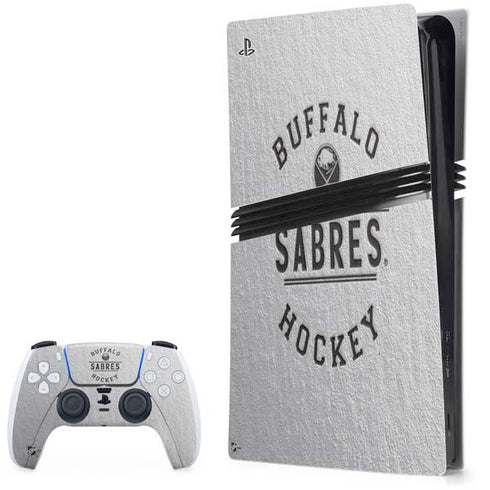 NHL Buffalo Sabres Black Text PS5 Pro Bundle Skin