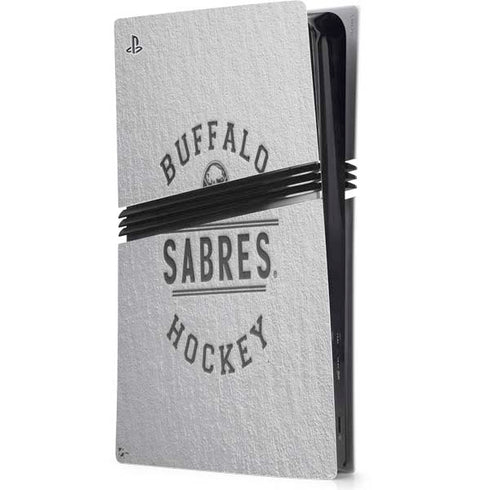 NHL Buffalo Sabres Black Text PS5 Pro Console Skin