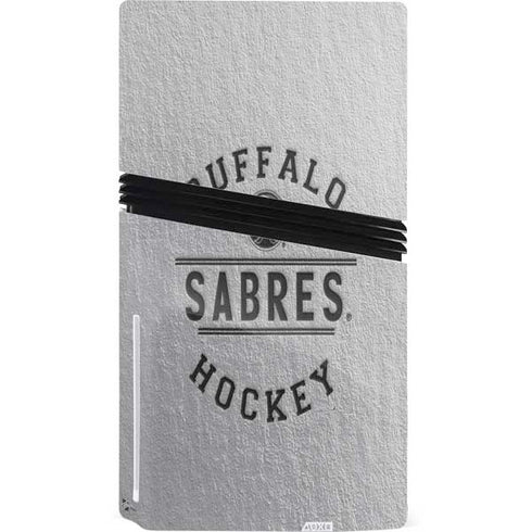 NHL Buffalo Sabres Black Text PS5 Pro Disk Console Skin
