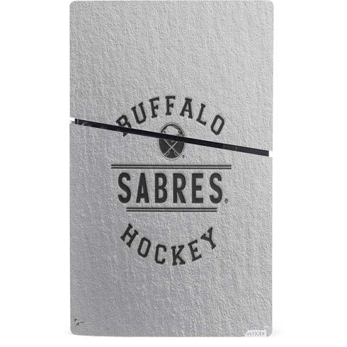 NHL Buffalo Sabres Black Text PS5 Slim Digital Edition Console Skin