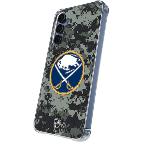 NHL Buffalo Sabres Camo Galaxy A35 5G Clear Case