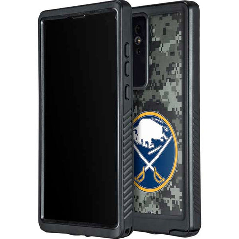 NHL Buffalo Sabres Camo Galaxy S24 Ultra Waterproof Case