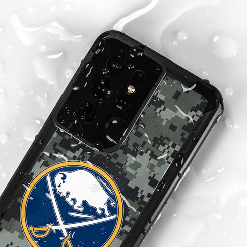 NHL Buffalo Sabres Camo Galaxy S24 Ultra Waterproof Case