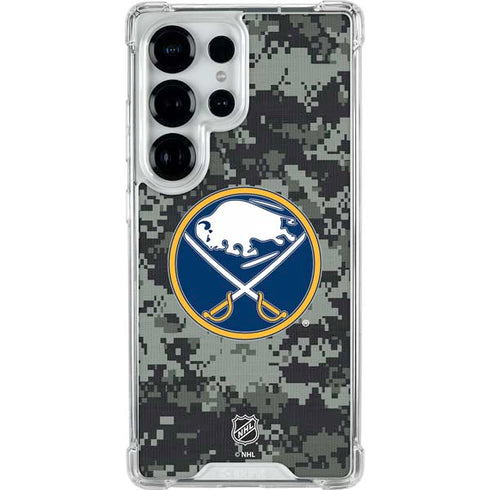 NHL Buffalo Sabres Camo Galaxy S25 Ultra Clear Case