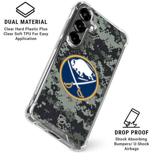 NHL Buffalo Sabres Camo Galaxy S26 Plus Clear Case