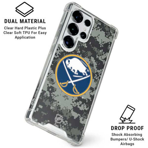 NHL Buffalo Sabres Camo Galaxy S26 Ultra Clear Case