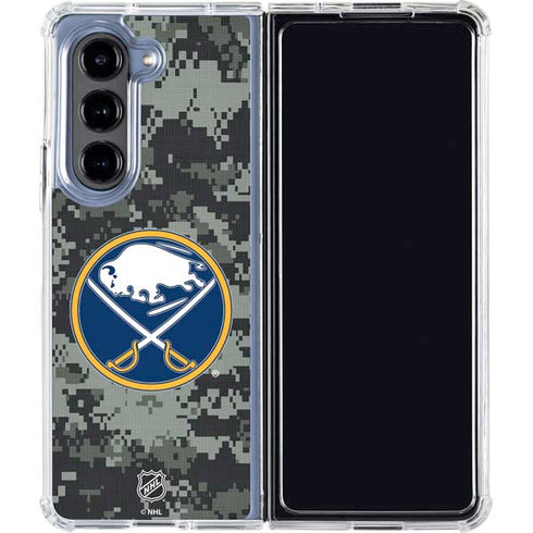 NHL Buffalo Sabres Camo Galaxy Z Fold5 5G Clear Case