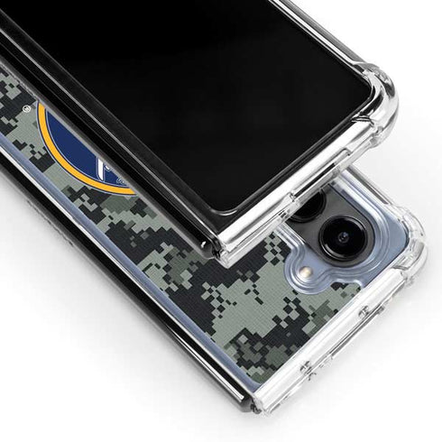 NHL Buffalo Sabres Camo Galaxy Z Fold5 5G Clear Case