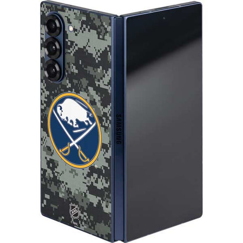 NHL Buffalo Sabres Camo Galaxy Z Fold6 Skin