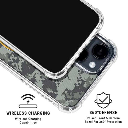 NHL Buffalo Sabres Camo iPhone 15 Clear Case