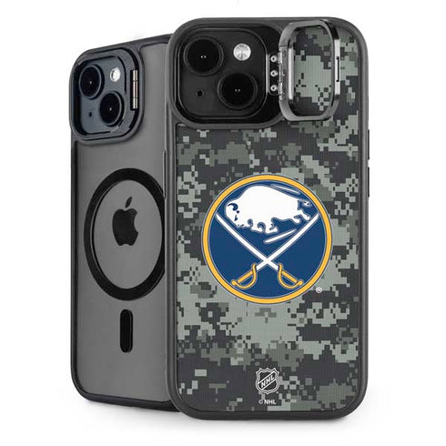 NHL Buffalo Sabres Camo iPhone 15 Kickstand Case