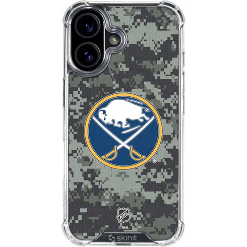 NHL Buffalo Sabres Camo iPhone 16 Clear Case