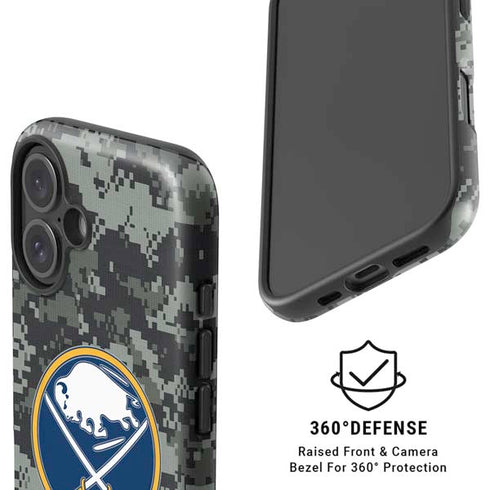 NHL Buffalo Sabres Camo iPhone 16 Magsafe Impact Case