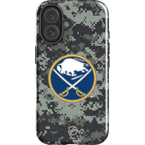 NHL Buffalo Sabres Camo iPhone 16 Plus Impact Case