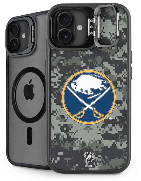 NHL Buffalo Sabres Camo iPhone 16 Plus Kickstand Case