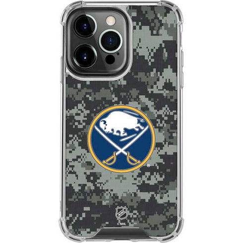NHL Buffalo Sabres Camo iPhone 16 Pro Clear Case
