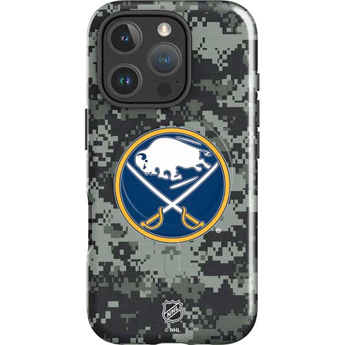 NHL Buffalo Sabres Camo iPhone 16 Pro Magsafe Impact Case