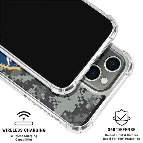 NHL Buffalo Sabres Camo iPhone 16 Pro Max Clear Case