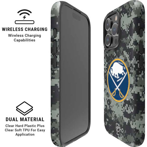 NHL Buffalo Sabres Camo iPhone 16 Pro Max Magsafe Impact Case
