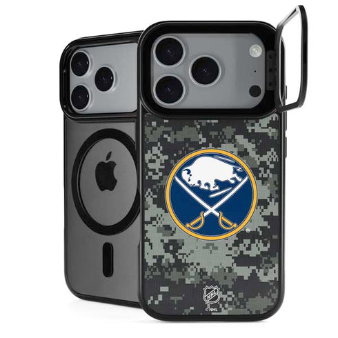 NHL Buffalo Sabres Camo iPhone 18 Pro Kickstand Case
