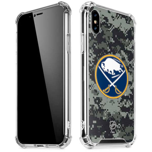 NHL Buffalo Sabres Camo iPhone X/XS Clear Case