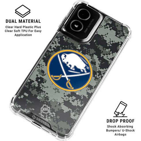 NHL Buffalo Sabres Camo Moto G Power 5G (2024) Clear Case