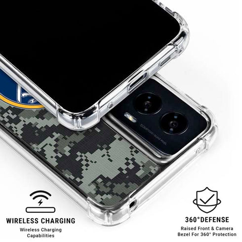 NHL Buffalo Sabres Camo Moto G Power 5G (2024) Clear Case