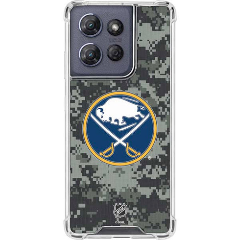 NHL Buffalo Sabres Camo Moto G Power 5G (2025) Clear Case