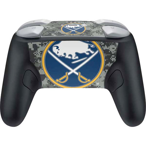 NHL Buffalo Sabres Camo Nintendo Switch 2 (2025) Pro Controller Skin