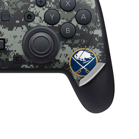 NHL Buffalo Sabres Camo Nintendo Switch 2 (2025) Pro Controller Skin