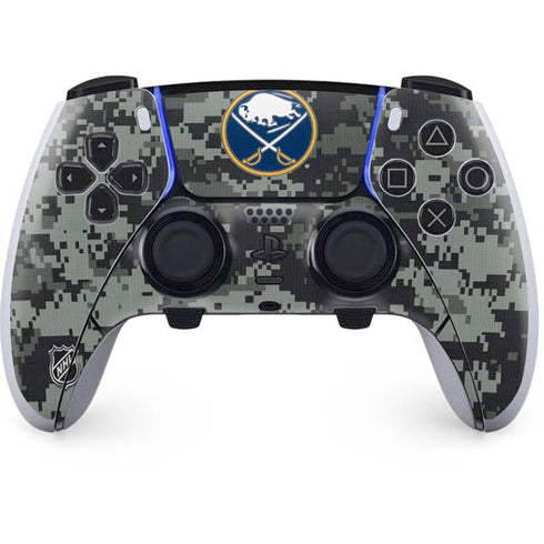 NHL Buffalo Sabres Camo PS5 DualSense Edge Pro Controller Skin