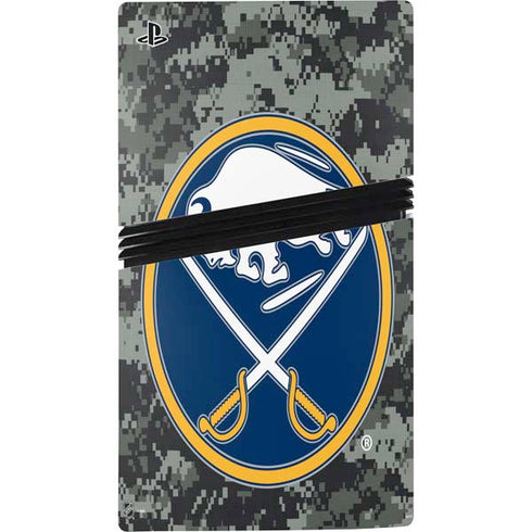NHL Buffalo Sabres Camo PS5 Pro Disk Bundle Skin