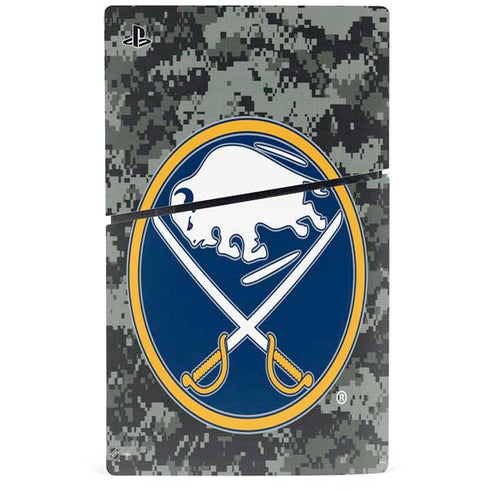 NHL Buffalo Sabres Camo PS5 Slim Digital Edition Console Skin