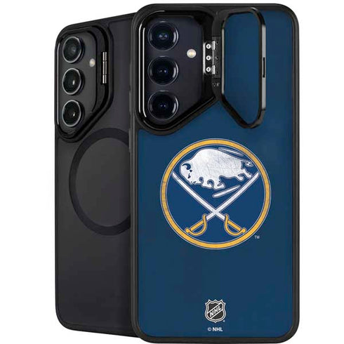 NHL Buffalo Sabres Distressed Galaxy S24 FE Kickstand Case