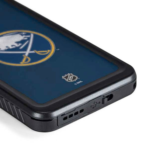 NHL Buffalo Sabres Distressed Galaxy S24 Plus Waterproof Case