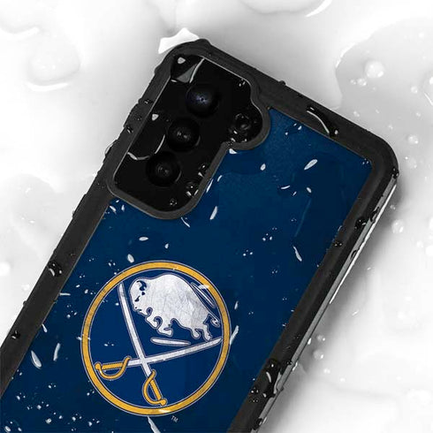 NHL Buffalo Sabres Distressed Galaxy S24 Plus Waterproof Case